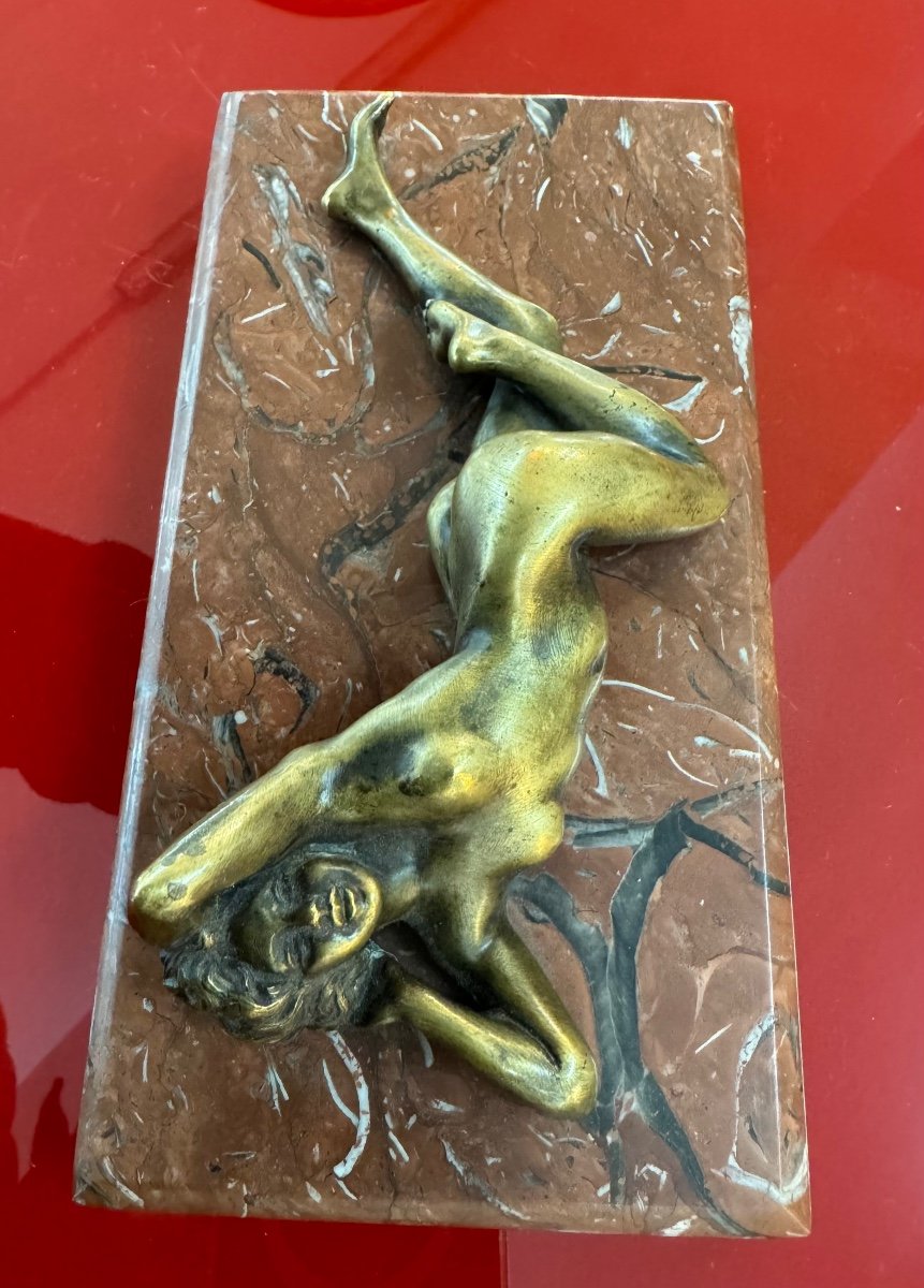 Femme nue allongée Bronze d’après Alfredo Neri-photo-2