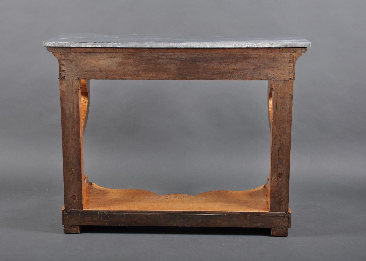 Charles X Period Console In Bird's-eye Maple-photo-4
