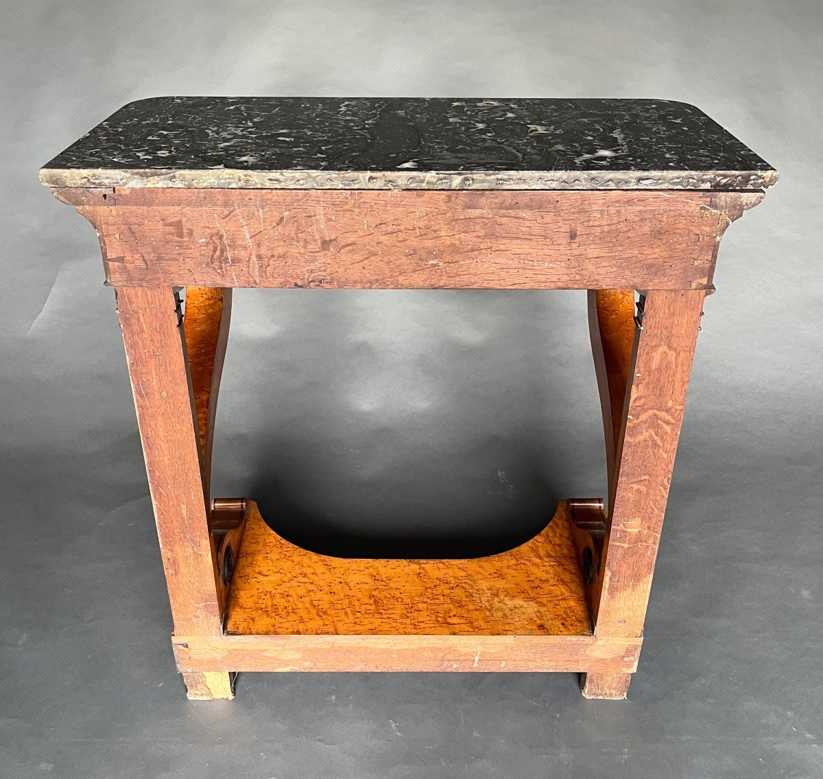 Charles X Period Console In Speckled Maple-photo-1