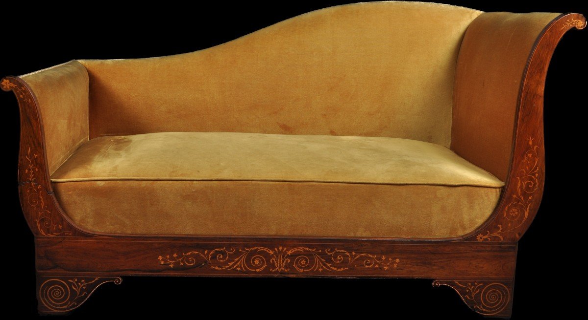 Charles X Period Rosewood Daybed-photo-2