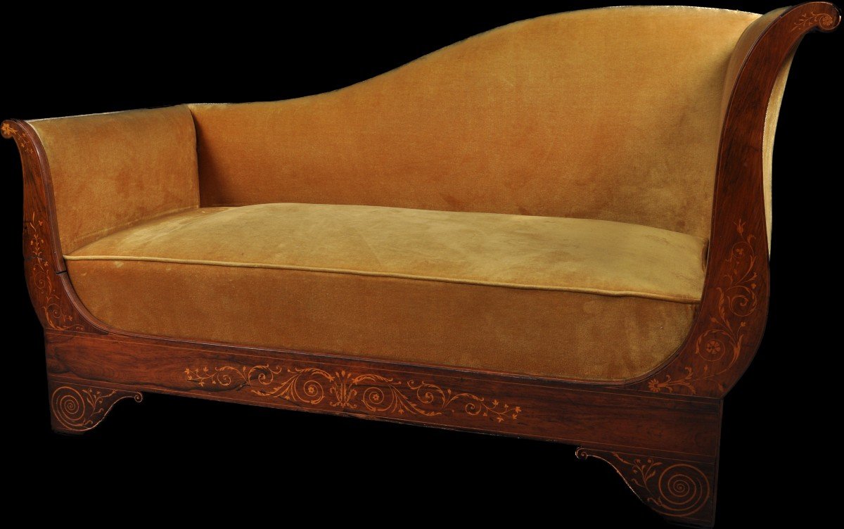 Charles X Period Rosewood Daybed