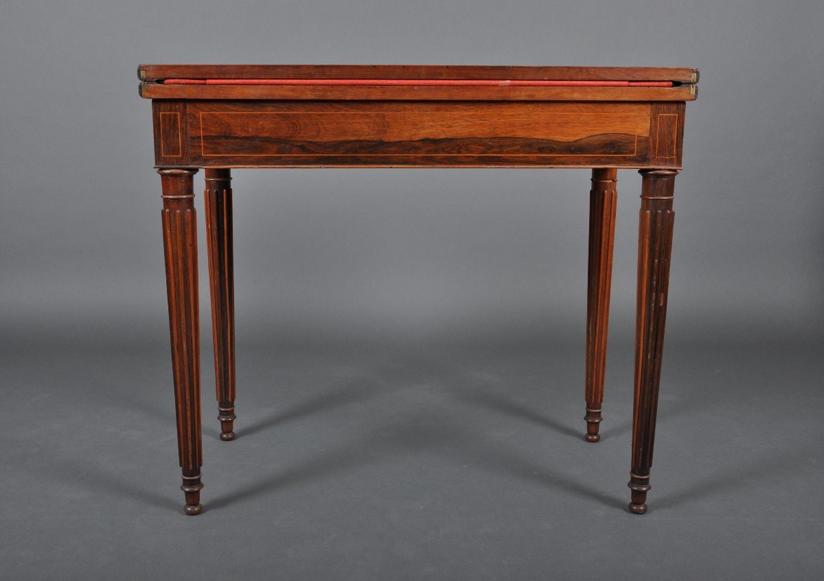 Charles X Period Game Table In Rosewood-photo-4