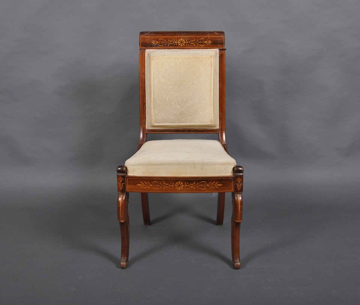 Charles X Period Chair In Rosewood.-photo-2