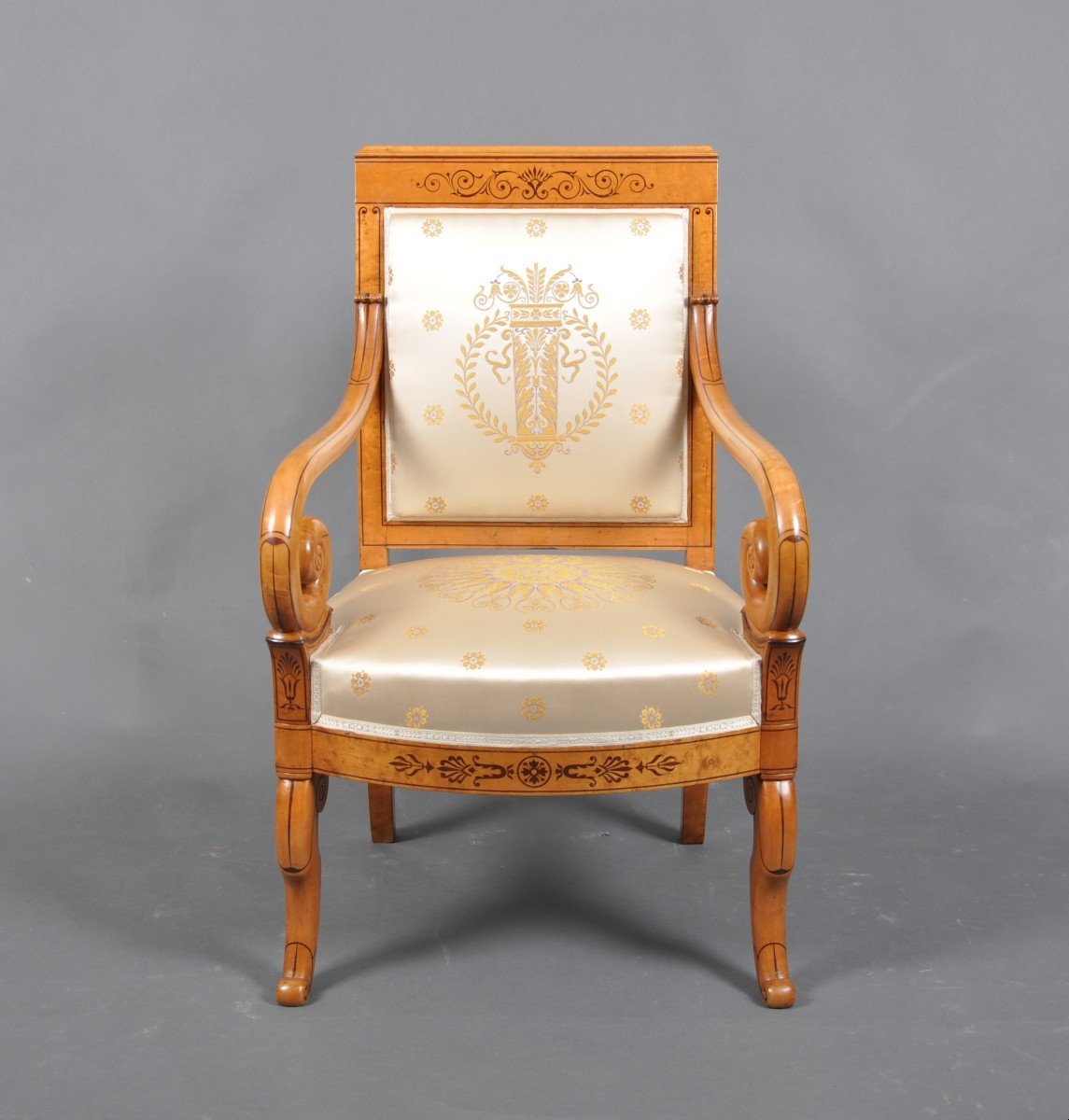 Charles X Period Armchair In Maple, Attributed To Marcus.-photo-2