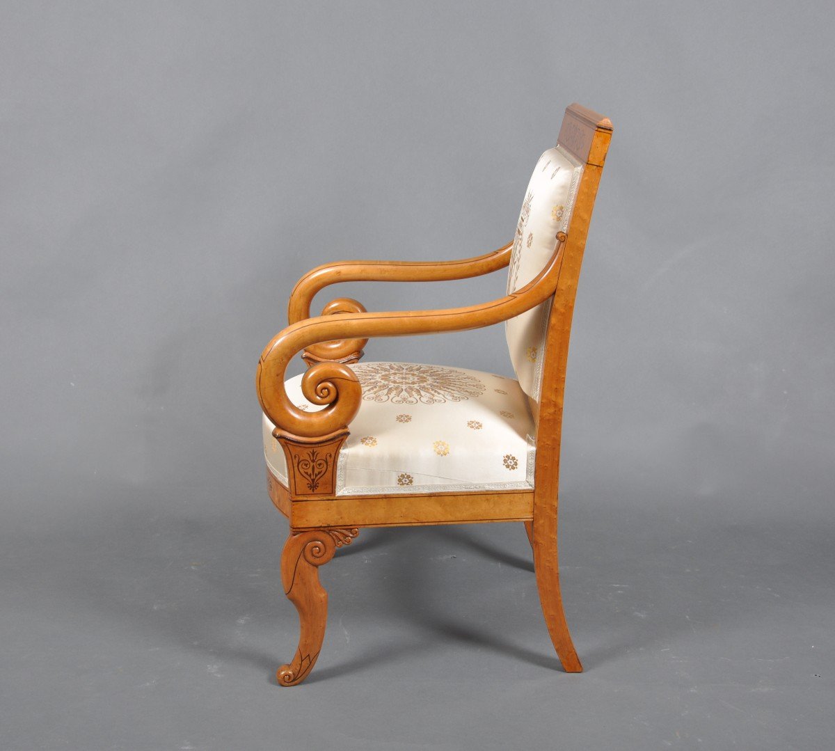 Charles X Period Armchair In Maple, Attributed To Marcus.-photo-3