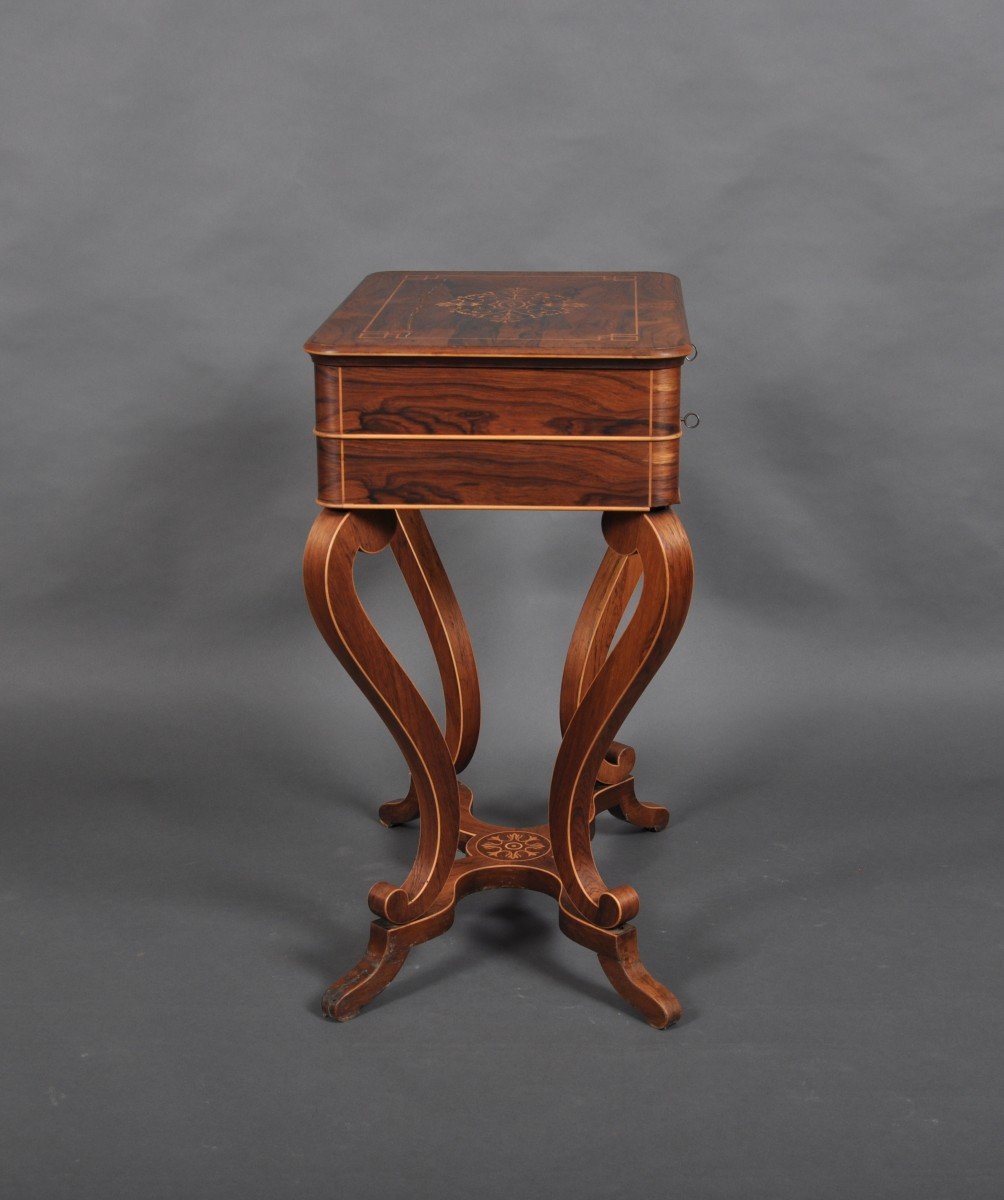 Charles X Period Work Table In Rosewood-photo-1