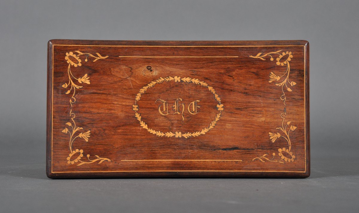 Charles X - Louis-philippe Period Tea Box In Rosewood.-photo-4