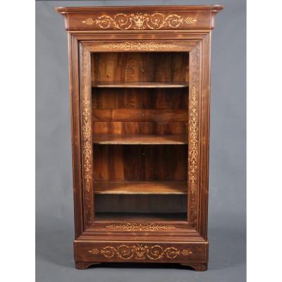 Charles X Period Display Cabinet In Rosewood.