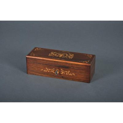 Charles X - Louis-philippe Period Box In Rosewood.