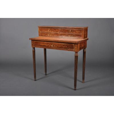Happiness-of-the-day Desk From The Charles X Period In Rosewood