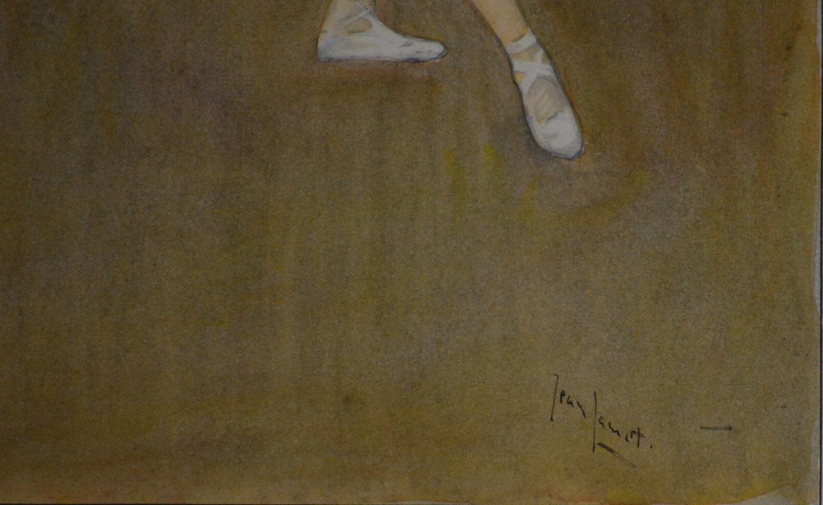 Jean Jamet (illustrateur). "La danseuse." Projet d'Illustration Vers 1900.-photo-3