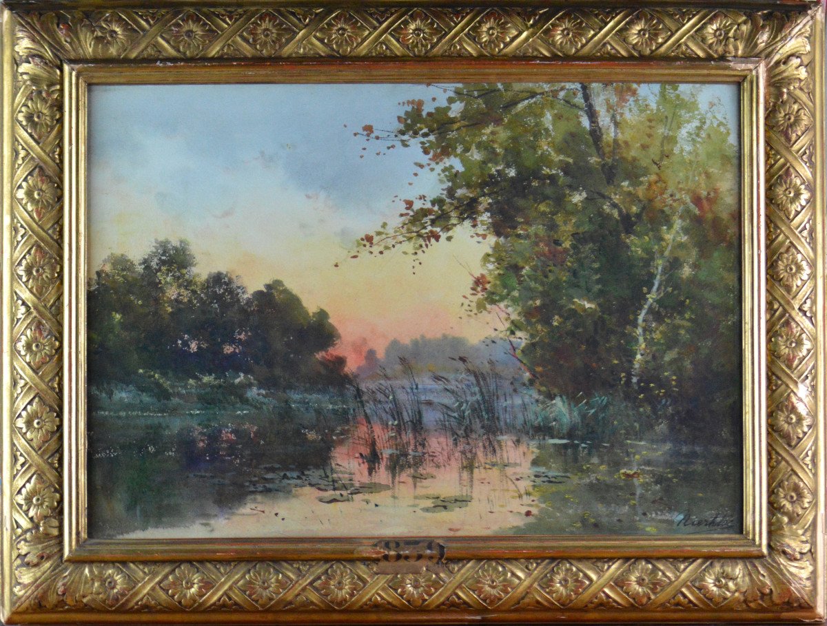 “pond Edge.” Early 20th Century.