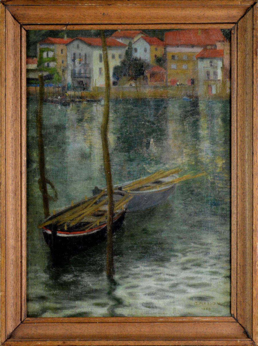 Georges Masson 1875-1948. “port Of The Basque Country.”