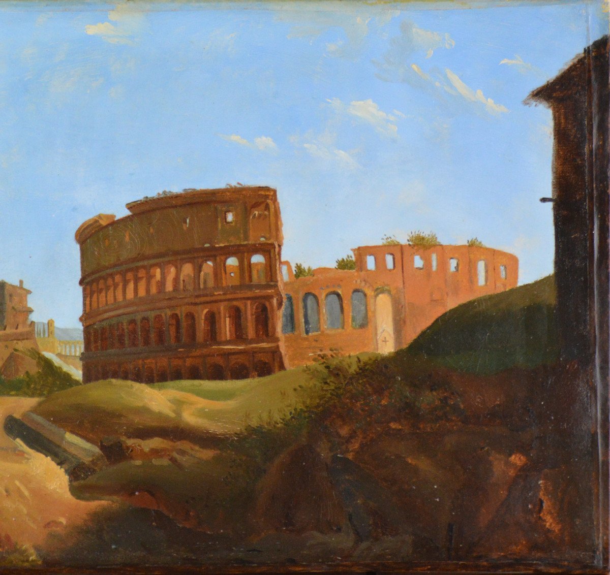 École Fançaise (le grand tour) vers 1840/1850. "Le Colisée à Rome."-photo-4