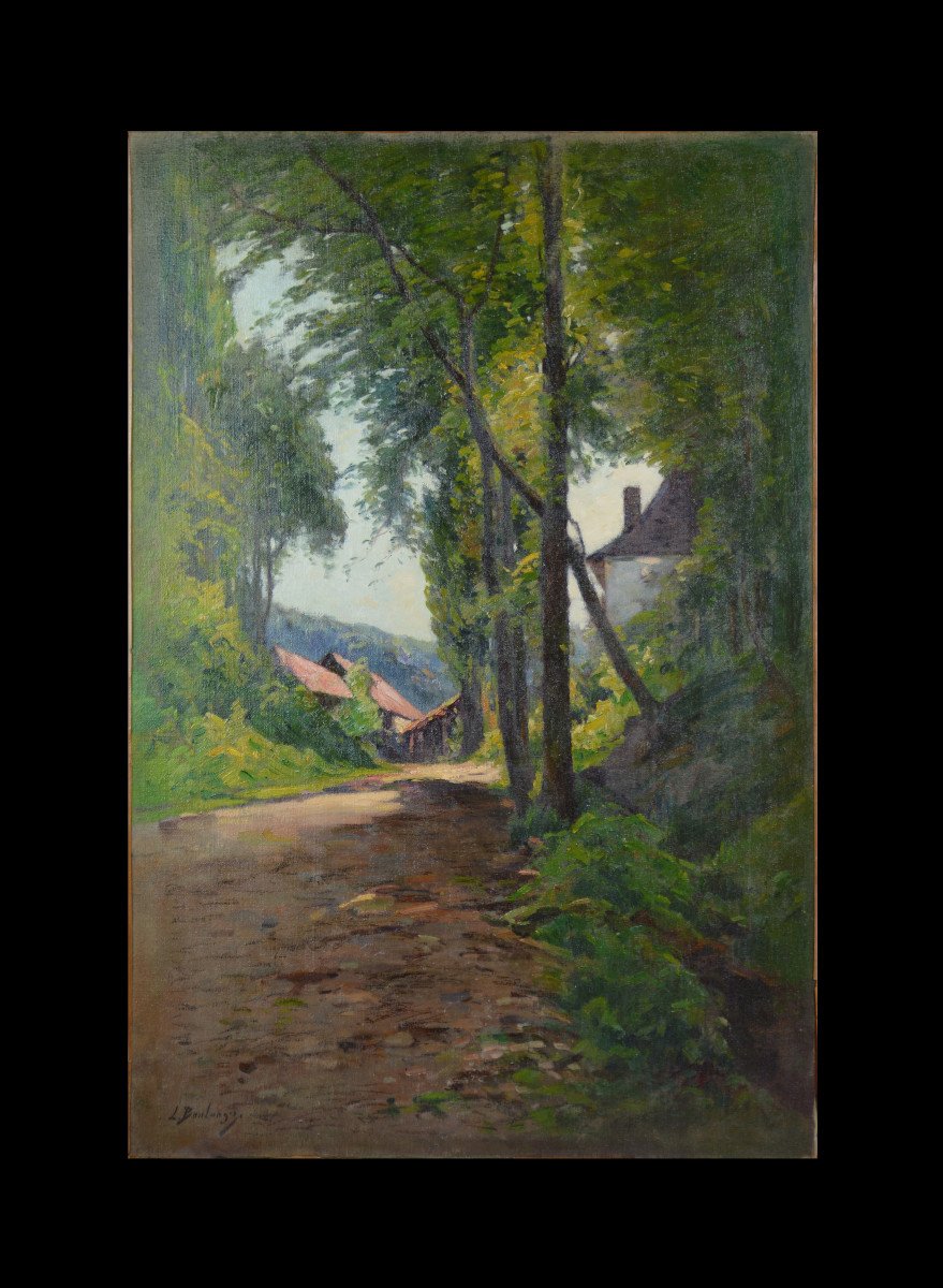 Louis-René Boulanger 1860-1917. "Chemin dans la campagne."-photo-2