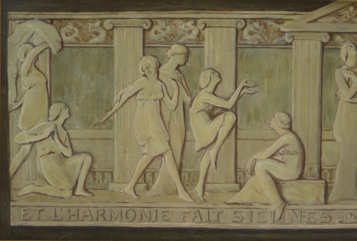 French School 1930. "and Harmony Makes Its Own. Their Joys And Their Sorrows."-photo-4