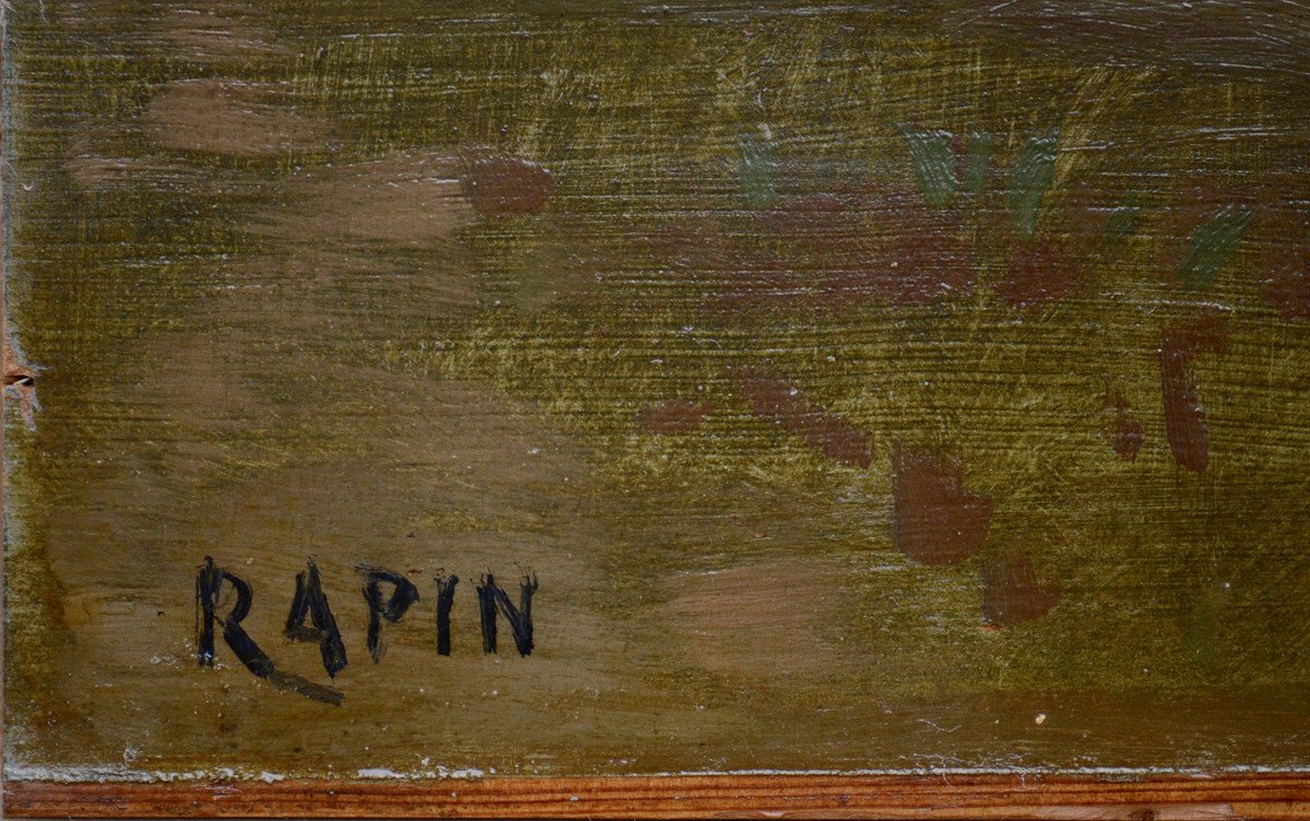 Alexandre Rapin 1839-1889. "L'ondée."-photo-3