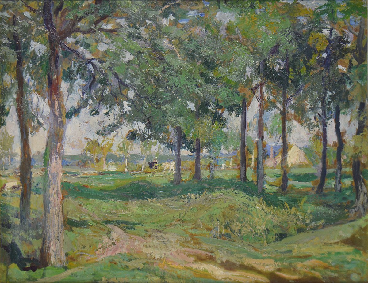 Lucien-Hector Jonas 1880-1947. "Paysage."-photo-3