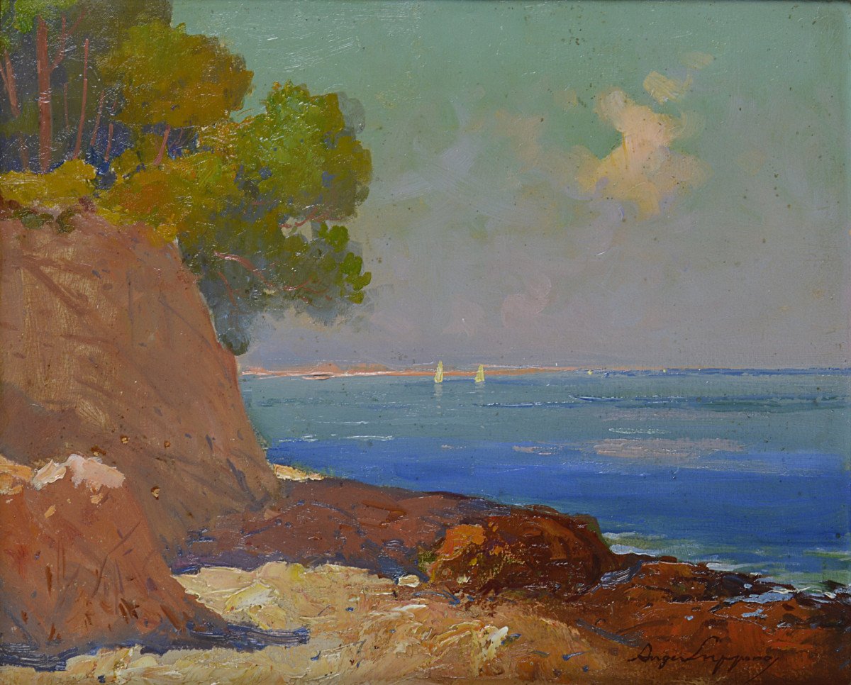 Ange Jacques Supparo 1870-1948.  " Porquerolles." -photo-3