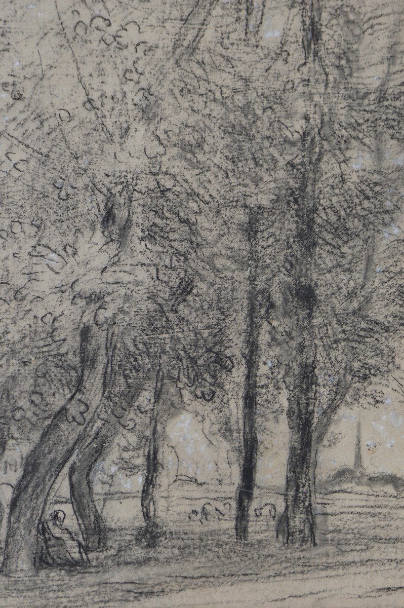 Auguste Lepère 1849-1918. "Groupe d’arbres."-photo-3