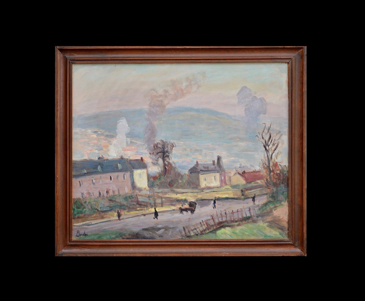 Leonard Bordes 1898-1968. "the Surroundings Of Rouen."-photo-2