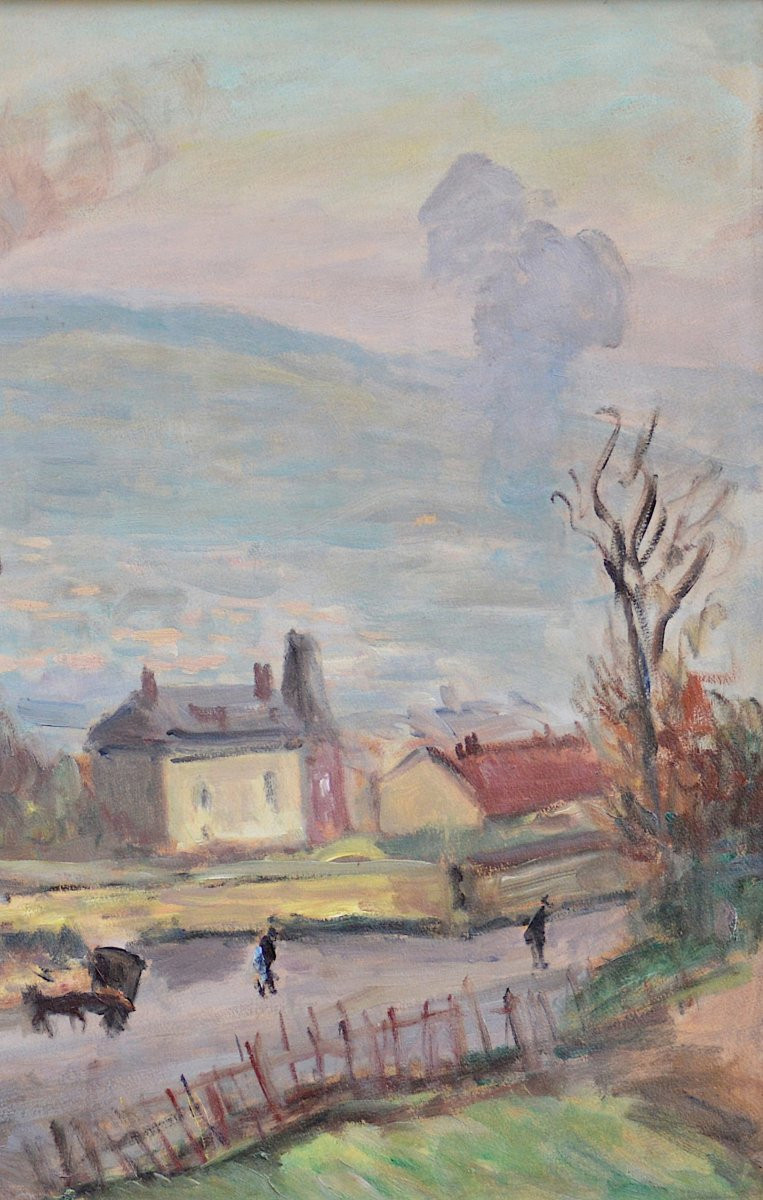 Leonard Bordes 1898-1968. "the Surroundings Of Rouen."-photo-2