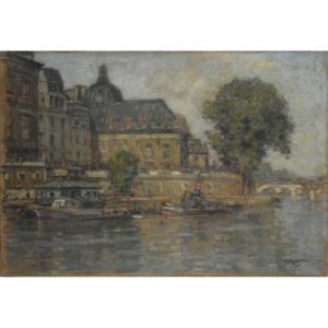 Louis Wuillaume 1874-1949. "L'institut à Paris quai Conti."