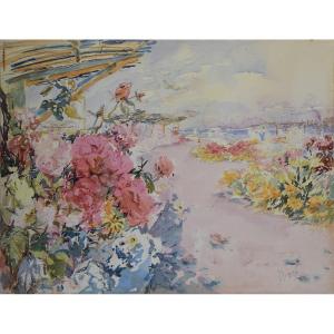 éliane Diverly 1914-2012. "the Rose Garden Of Port Canto Cannes. Perfume Of May."