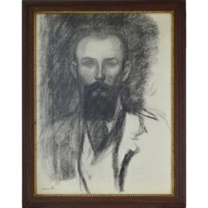 Théophile-Alexandre Steinlen 1859-1923. "Portrait d’homme."