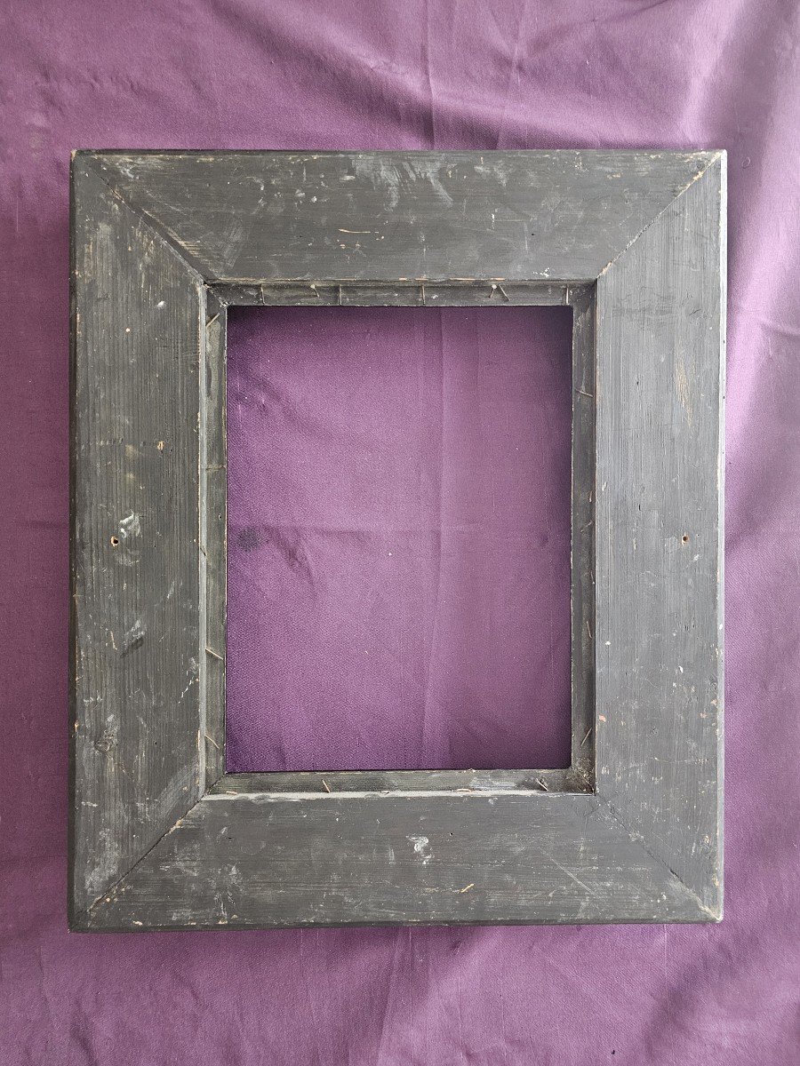 19th Century Dutch Frame In Blackened Wood 5f (c24 0010) -photo-3