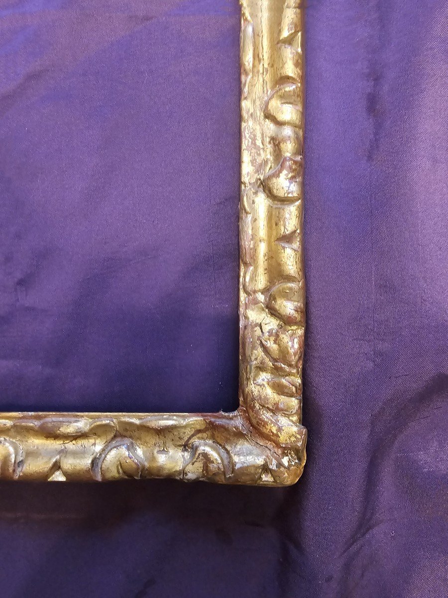 17th Century Gilded Wood Frame, 20-page Format (c24 0014)-photo-1