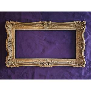 19th Century Wooden Frame, Louis XV, Gilded, Mounted With Keys (c23 0018)