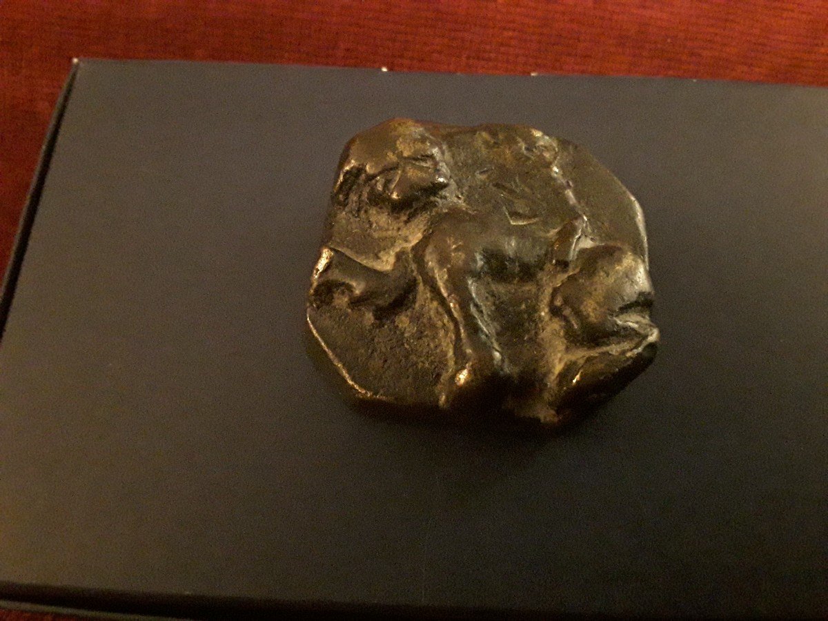 Rare Poids De La Ville d'Arles En Bronze 16e Siècle -photo-2