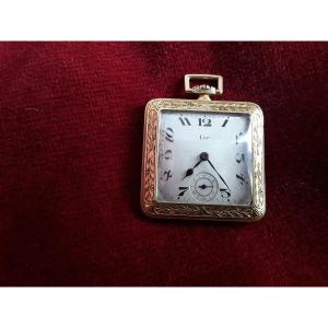 Lip Rare Montre Carrée  époque 1925 En Or