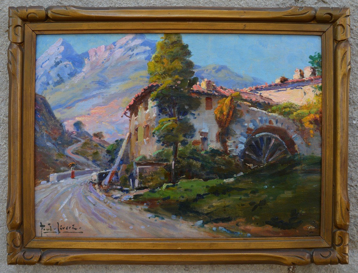 Levere Paul (1875-1949) "mill In The Var Hinterland" Toulon Provence Var Bonamici Nice-photo-4