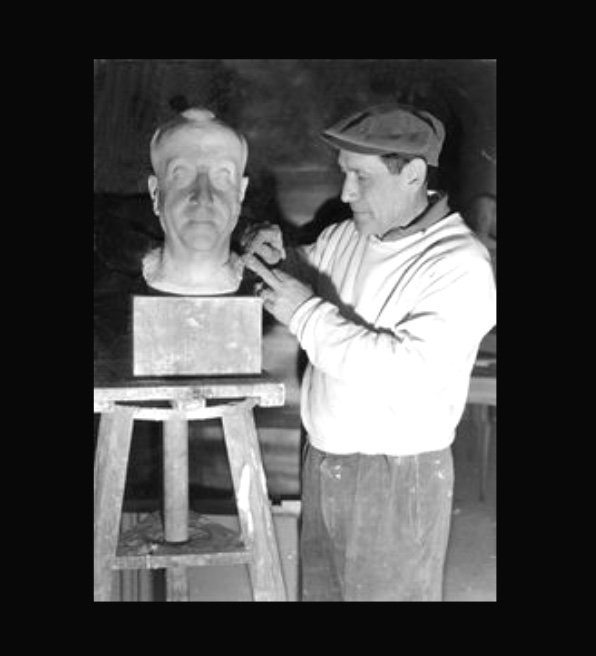 Cahours Maurice (1889-1974) “pedro Olaïzola - Sculptor” Uruguay Montmartre Paris Montevideo-photo-2