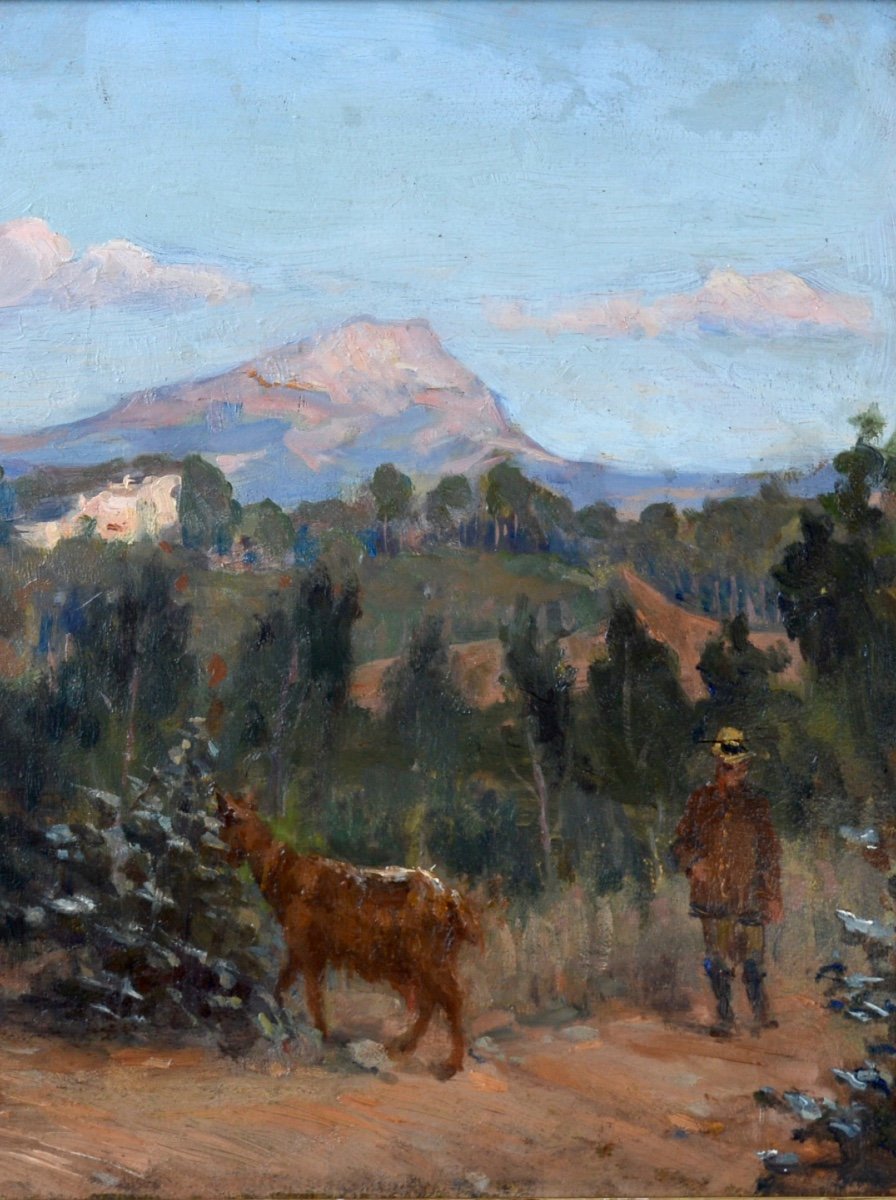 MEIN Etienne (1865-1938)"Sainte Victoire, Aix en Provence" Marseille Gardanne Allauch Cezanne-photo-2