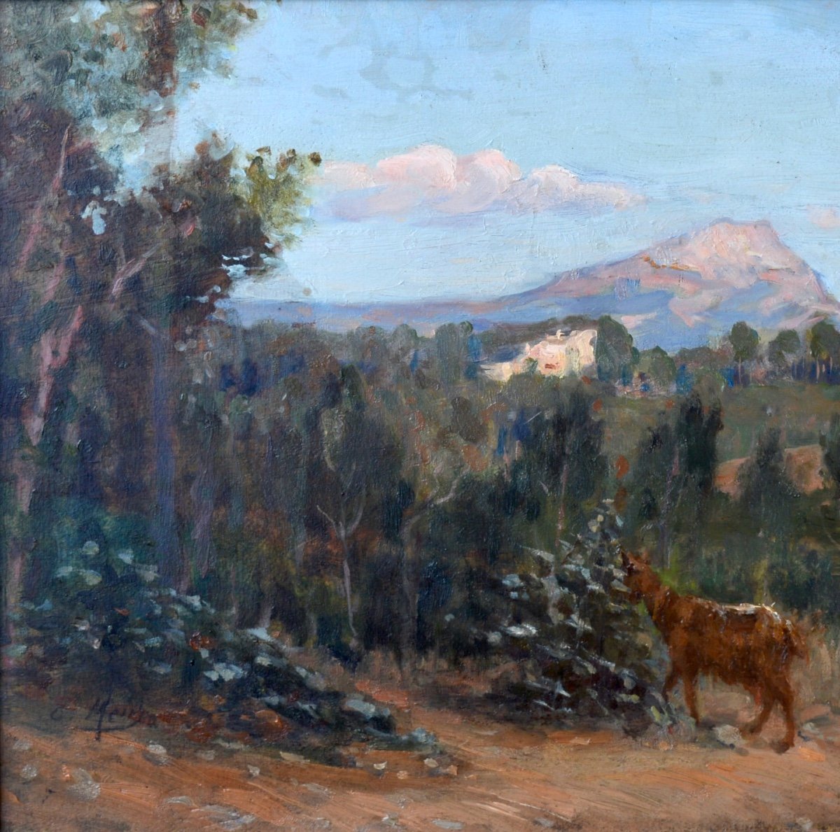 MEIN Etienne (1865-1938)"Sainte Victoire, Aix en Provence" Marseille Gardanne Allauch Cezanne-photo-3