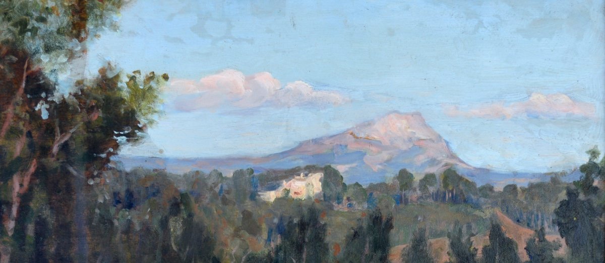 MEIN Etienne (1865-1938)"Sainte Victoire, Aix en Provence" Marseille Gardanne Allauch Cezanne-photo-4