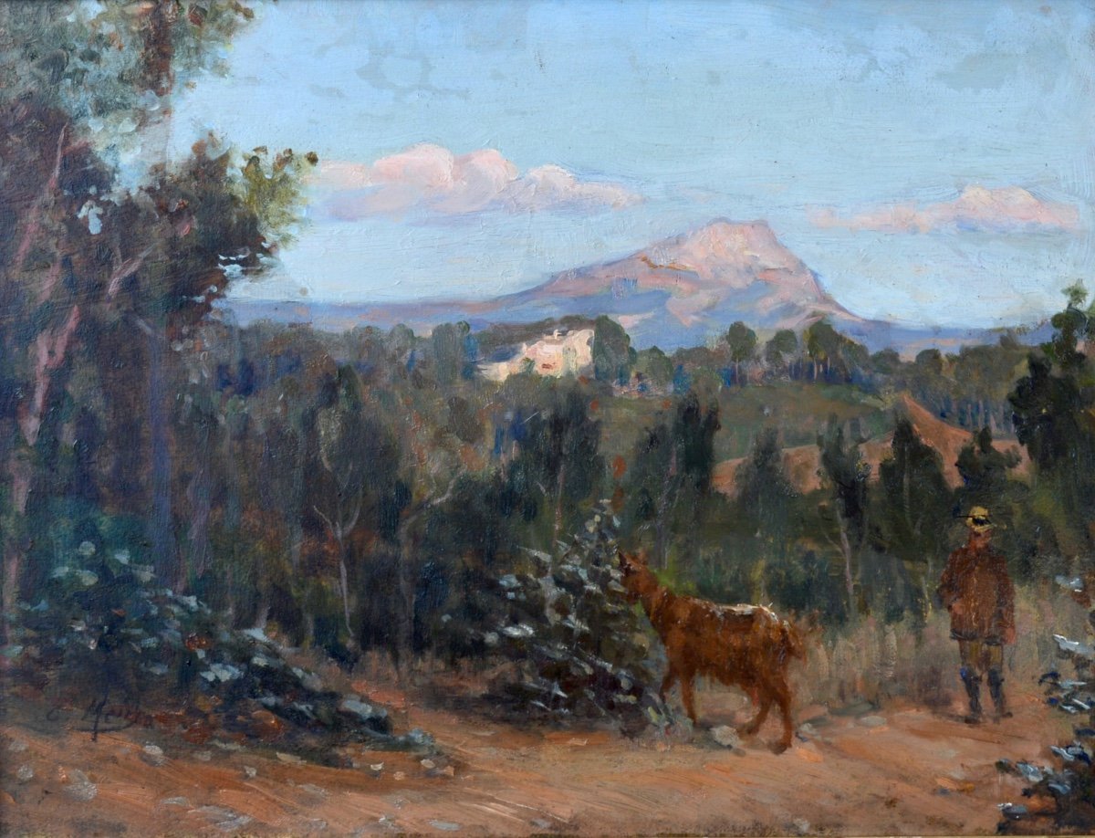 MEIN Etienne (1865-1938)"Sainte Victoire, Aix en Provence" Marseille Gardanne Allauch Cezanne