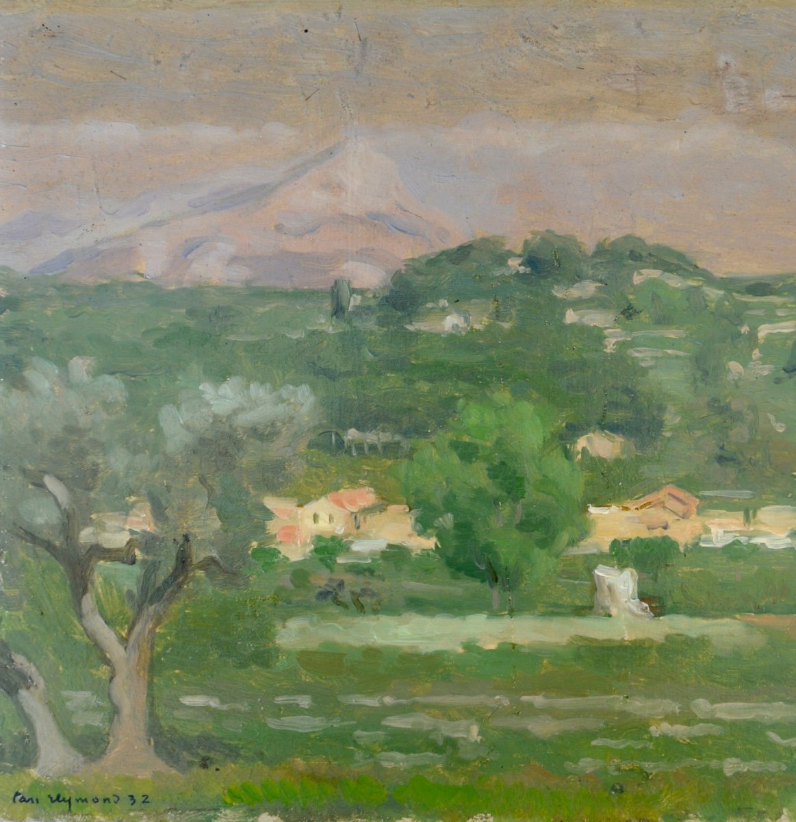 Reymond Casimir (1893-1969) "sainte Victoire Mountain In Aix En Provence" Switzerland Marseille-photo-3