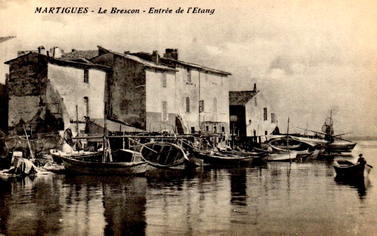 Maglione André (1838-1923) “fishing Boats In Martigues” Marseille Provence Brescon Paris-photo-3