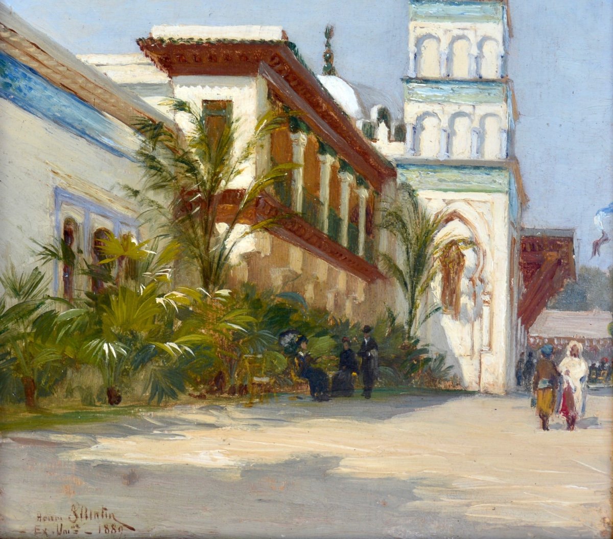 Saintin Henri (1846-1899) "pavilion Of Algeria - Universal Exhibition Of Paris 1889" Algiers -photo-3