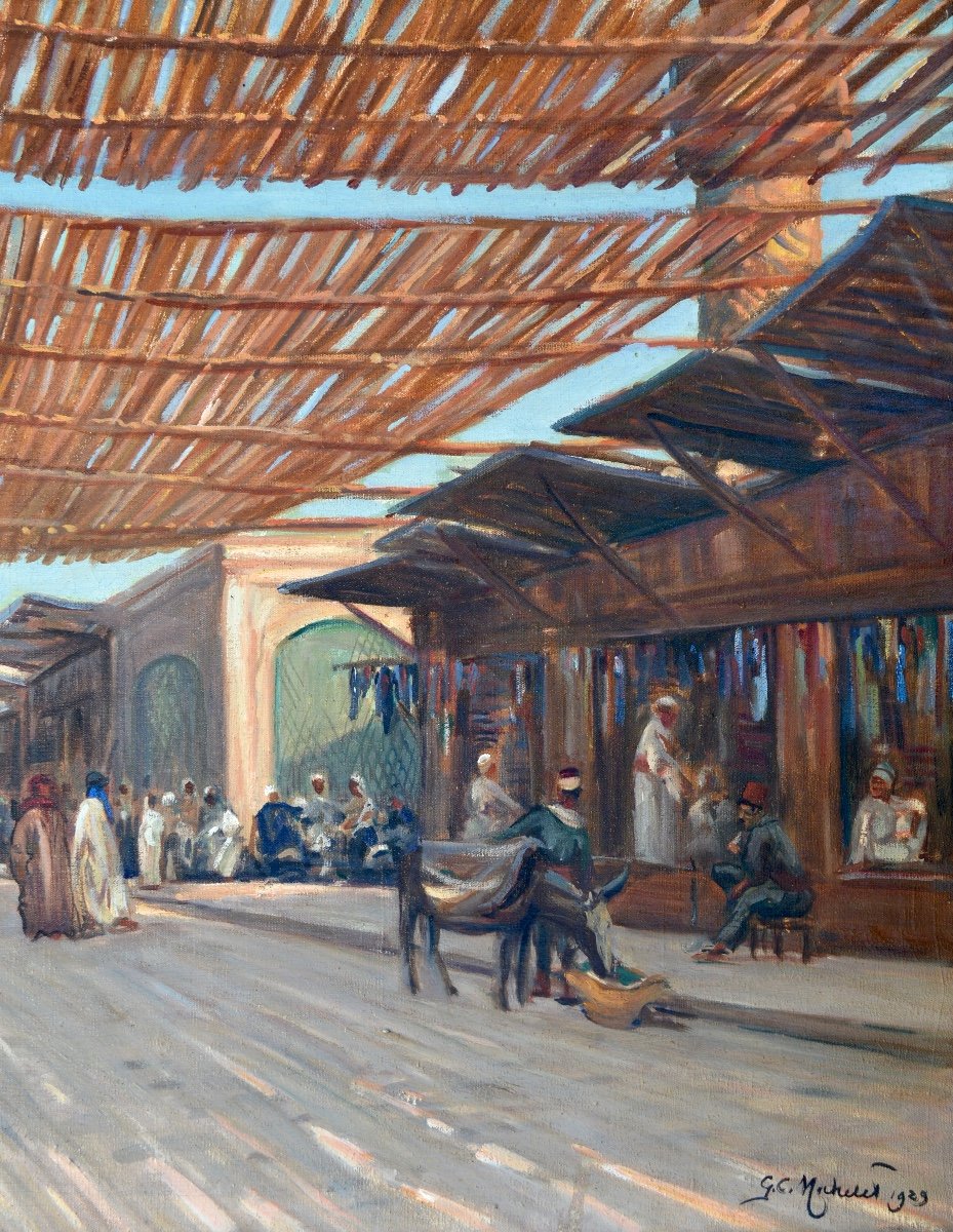 MICHELET Georges (1873-1946) «Souk à Alep, Syrie » Liban Palmyre Beyrouth Damas Galentz Paris-photo-2