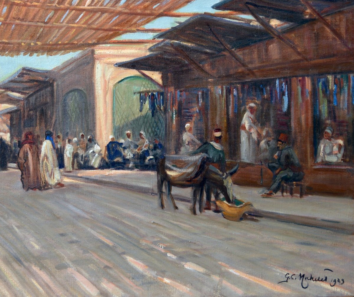 MICHELET Georges (1873-1946) «Souk à Alep, Syrie » Liban Palmyre Beyrouth Damas Galentz Paris-photo-1