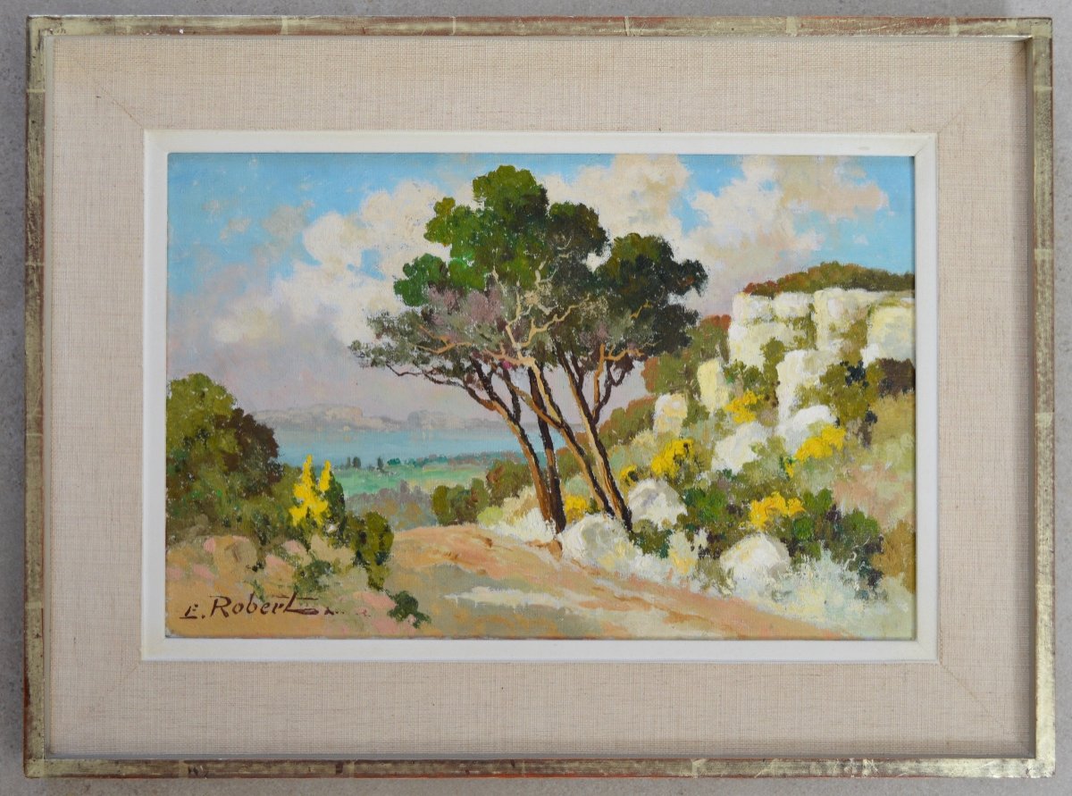 Robert Etienne (1875-1959) “landscape Of Provence” Marseille Switzerland Neuchatel Locle Paris-photo-4