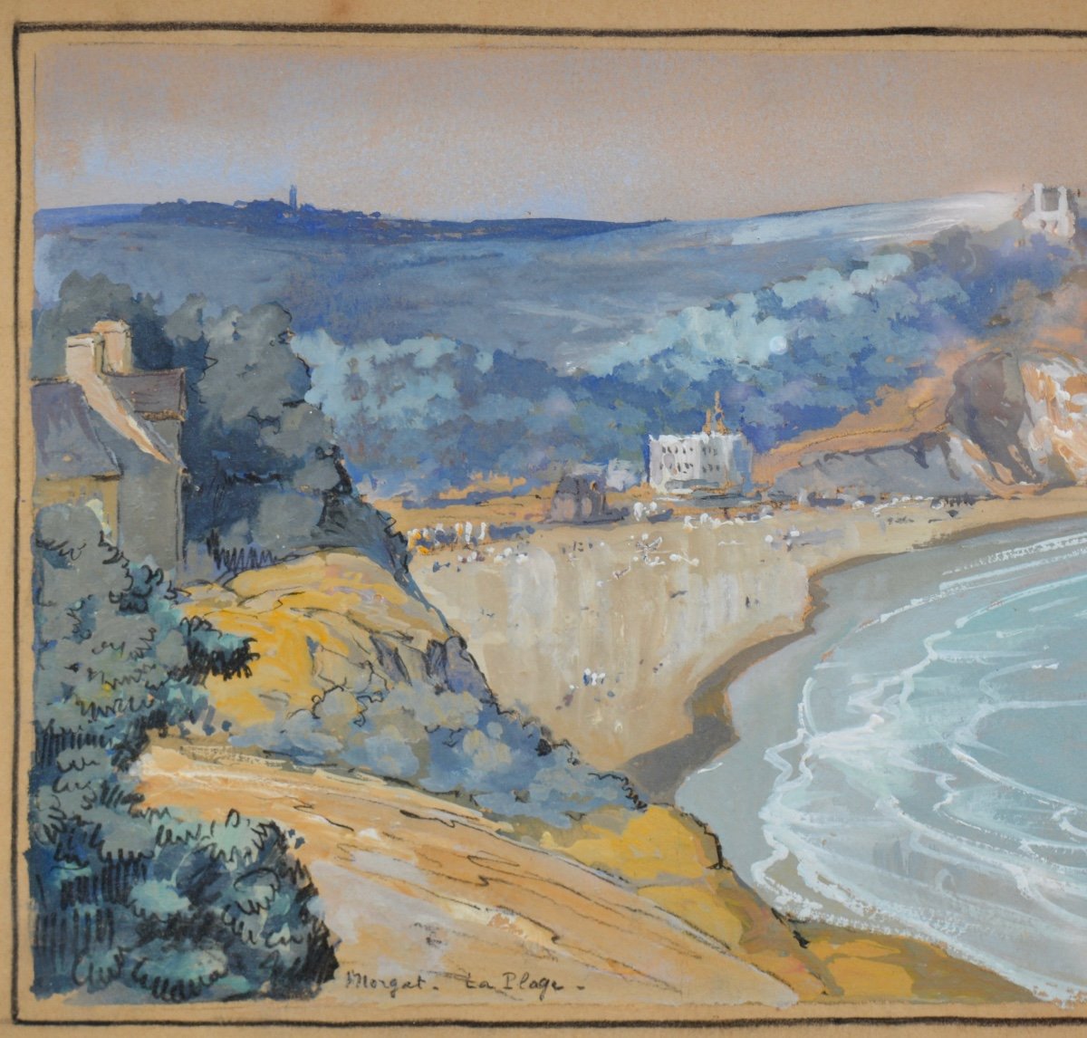 Sevellec Jim Eugène (1897-1971) “morgat Beach” Crozon Brittany Douarnenez Quimper Sévellec-photo-2