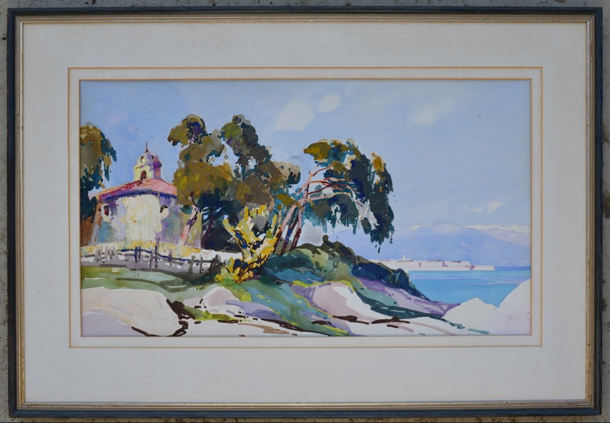 Peri Lucien (1880-1948) Attributed To “chapelle Des Grecs In Ajaccio, Corsica” Bastia Ajaccio Paris-photo-1