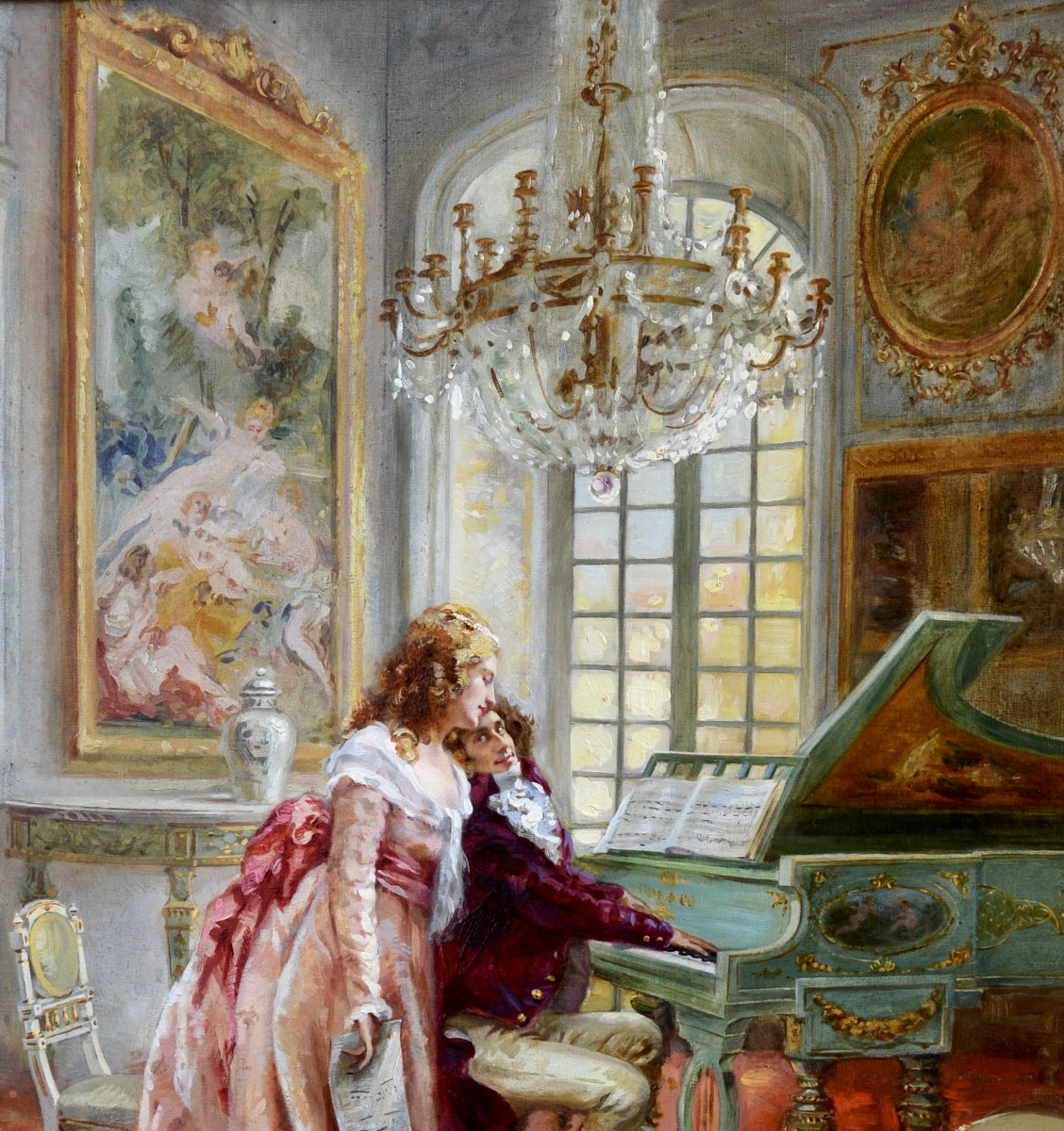 Tordi Sinibaldo (1876-1955) "the Music Recital" Italy Rome Florence Fortuny Paris Barbudo-photo-4