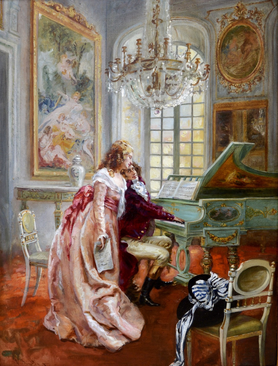 Tordi Sinibaldo (1876-1955) "the Music Recital" Italy Rome Florence Fortuny Paris Barbudo